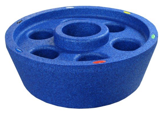 Pulmate Schwimmender Getränkehalter für 1 Flasche und 6 Gläser ohne Deckel