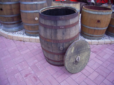 Holzfass Regentonne Weinfass Regenfass Whiskyfaß Eichenfass 1.5 Liter 100% Neu * 