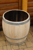 80 Liter Regentonne aus neuem Kastanienholzfass Weinfass Wasserfass Holzfass Kastanienfass Pflanzkübel Mimiteich