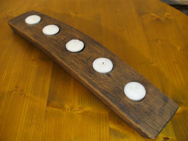 5er Fassdaubenlicht Kerzenstnder Kerzenleuchter Teelichthalter