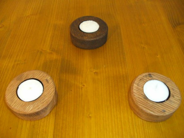 5er-R Faßdaubenlicht Kerzenständer Kerzenleuchter Teelichthalter