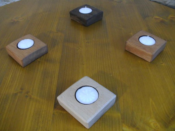 5er-Q Fadaubenlicht Kerzenstnder Kerzenleuchter Teelichthalter