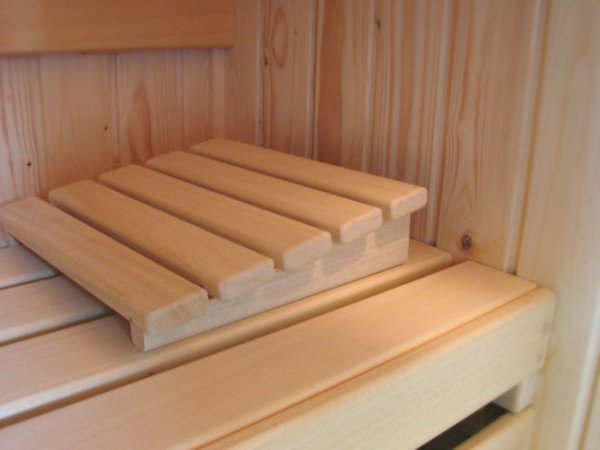 Sauna Holzkeilkissen für alle Saunas