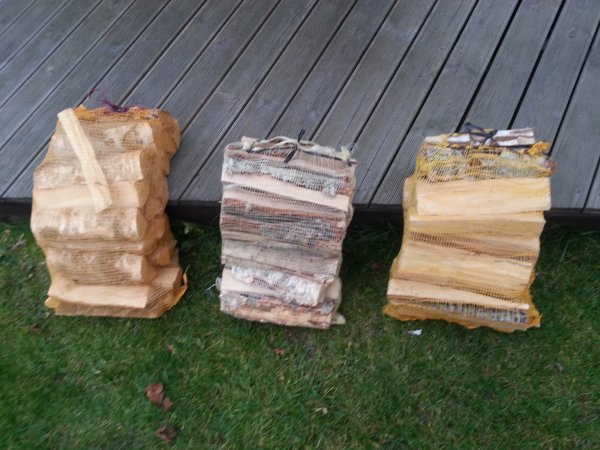 45kg getrocknetes Birken Brennholz Kaminholz Anfeuerholz Briketts Pellets Buche Birke volle Paletten