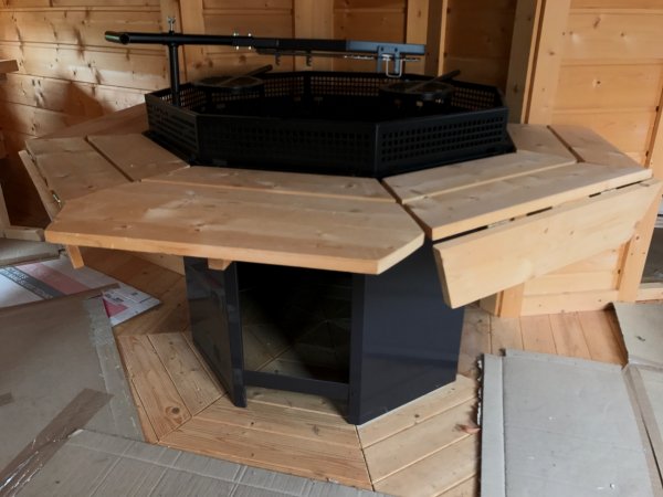 TOP 8-Eckiger Standard GRILL fr alle Grillkota & Pavillon Kohlegrill BARBECUE BBQ Holzgrill