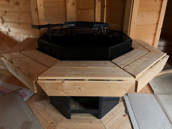 TOP 8-Eckiger Standard GRILL fr alle Grillkota & Pavillon Kohlegrill BARBECUE BBQ Holzgrill