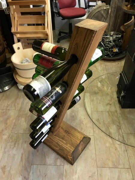 20-er Stock, originales Weinregal aus massivem Fichtenholz für 20 Flaschen