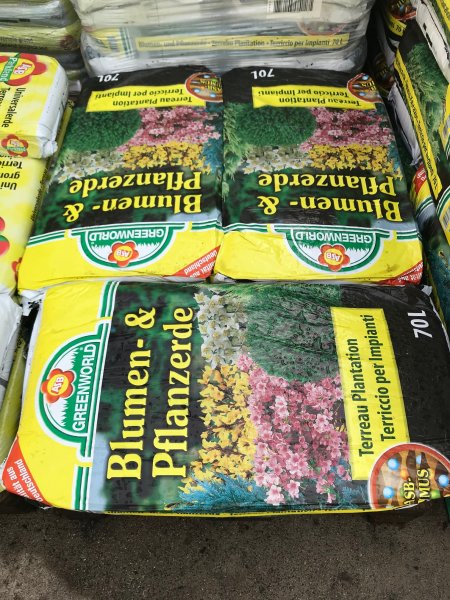 75-er ALL INKLUSIV Drainage - Set aus 20L Tonkugel + Trennvlies 75cm x 75cm+70L/2x40L Pflantzenerde fr alle Blumenkbel oder Pflanzkbel mit D. unten bis 45cm.