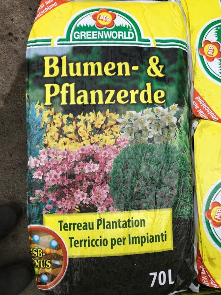 75-er ALL INKLUSIV Drainage - Set aus 20L Tonkugel + Trennvlies 75cm x 75cm+70L/2x40L Pflantzenerde fr alle Blumenkbel oder Pflanzkbel mit D. unten bis 45cm.