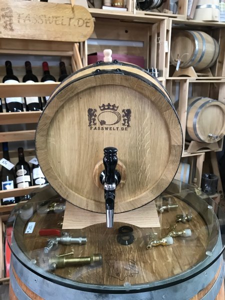 10 Liter Bag in Box - Fass  mit Logo auch fr 3-, 5-L bibs, Eichenfass, Weinfass Brandfass Schnapsfass Whiskyfass