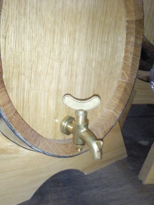 Messingauslaufhahn-Groß für jedes Holzfass mit 23-25mm Duchmesser des Hahnloches