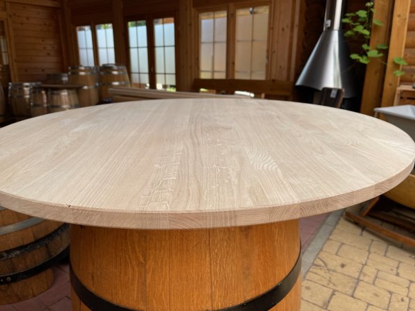 TP-ELH-LL-D40-80x3-4 - Tischplatte mit Winschdurchmesser 40-80cm und ca. 3/4-cm Strke aus massivem Eichenholz