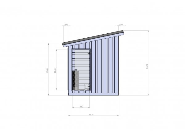 ORIGINAL FINVISON Außensauna Gertensauna Holzsauna Sauna mit Elektro / Holzbefeuerung vormontiert
