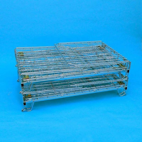 CARGO-80 GITTERBOX FR 433 liegende WEINFLASCHEN 119X79XH.91,5cm aus Feuerverzinktem Stahl stapelbar