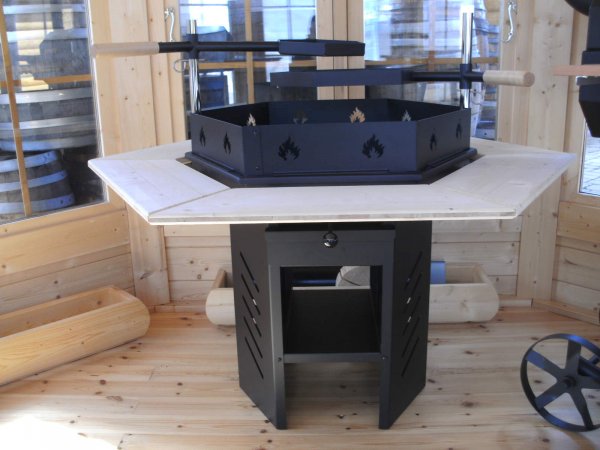 Nur der Ersatz 6-eck - Grillrost fr TOP 6-Eckiger LUXURY GRILL