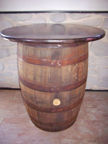 Konfigurator 190 Liter Bourbon Whisky - Fasstisch mit Aufbau nach Wunsch! Whiskyfass Eichenfass Sthetisch Bistrotisch Tisch