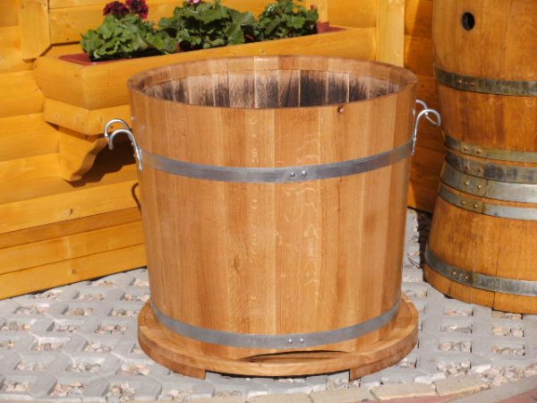 BKE70 Pflanzkbel neu aus Eichenholz mit D. von 70cm, winterfest