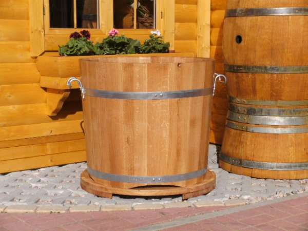 BKE70 Pflanzkbel neu aus Eichenholz mit D. von 70cm, winterfest