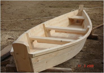 NORDIKA-57 Fischer Holzboot Anglerboot Ruderboot Boot