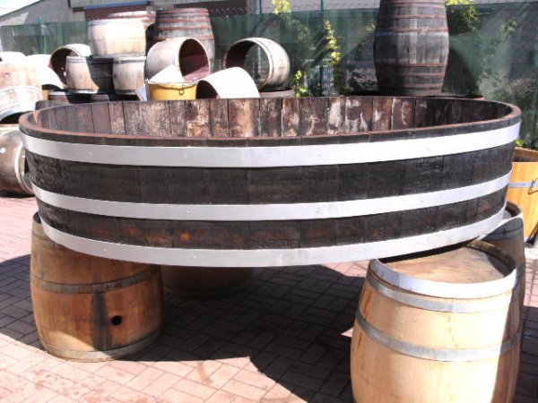 Hunde - Badefass Tierbadefass Tiertrnke Tierbadewanne Holzwanne