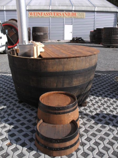 GF175-DELUXE BADEFASS, SAUNATAUCHBECKEN, BADEBOTTICH D.175cm