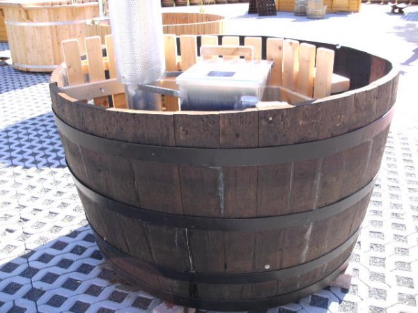 GF175-DELUXE BADEFASS, SAUNATAUCHBECKEN, BADEBOTTICH D.175cm