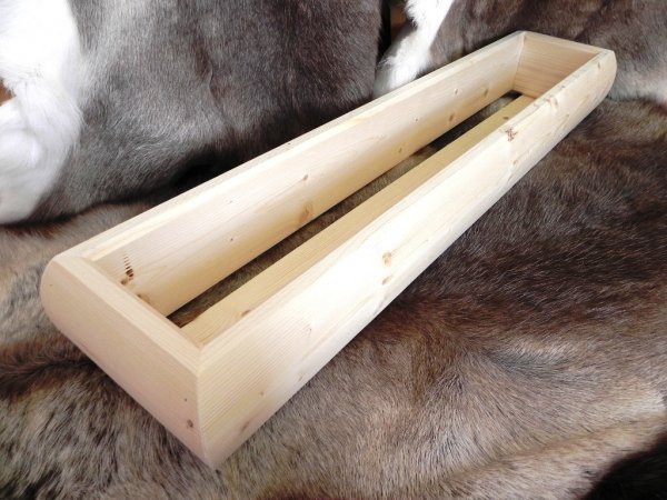 Blumenkasten Holzkopfkissen fr alle Grillkotas und Holzhtten