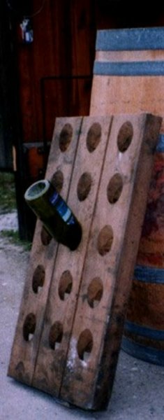 15er Champagner Rttelbrett, Rttelpult, Weinregal