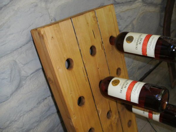 15er Weinbrett Rttelpult Weinregal Wandregal Pult Flaschenregal