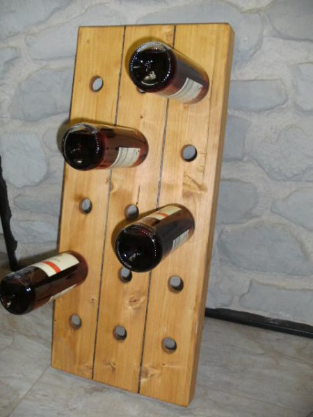 15er Weinbrett Rttelpult Weinregal Wandregal Pult Flaschenregal