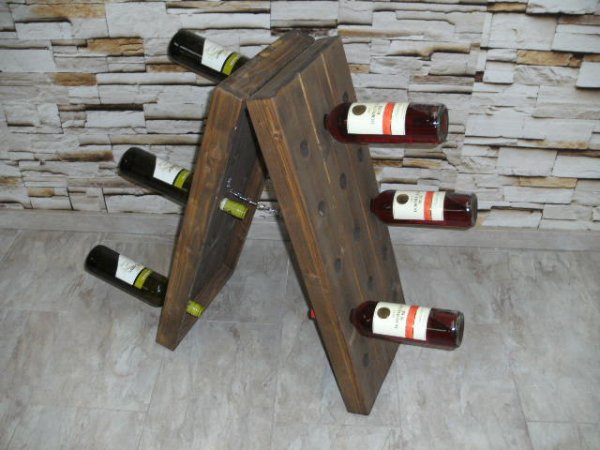 30er Weinbrett Dreieck, Rttelbrett Rttelpult Weinregal FL-Rega