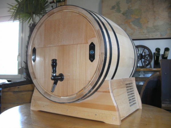 10L Bag in Box Fass mit Khlung Bibfass Holzfass Weinkhlschrank