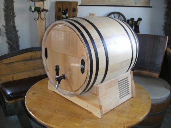 10L Bag in Box Fass mit Khlung Bibfass Holzfass Weinkhlschrank