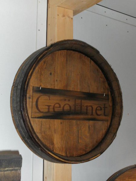 Fassfront 300L D.64cm und 14cm Tiefe aus gebrauchtem Eichenfass