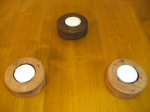 3er-R Faßdaubenlicht Kerzenständer Kerzenleuchter Teelichthalter