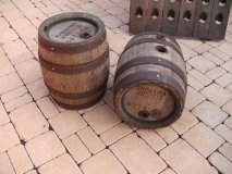 ca. 10 Liter rundes Bierfass gebrauchtes Eichenfass