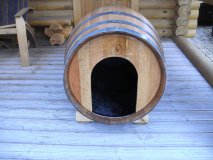 225L Fass - Hundehtte Fass fertig montiertes Hundehaus Hundeschlafplatz Tierhaus Fasshtte Fasslaube