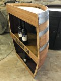 Halbfassbar NAVARRA Weinregal mit Zwischenboden aus gebrauchtem Weinfass Eichenfass