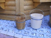 10 Liter Holzeimer aus Fichtenholz, Wassereimer