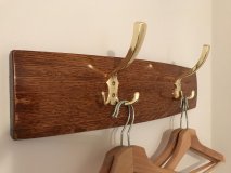 Garderobe aus original Fassdauben aus massivem Eichenholz mit Lnge nach Wunsch bis 2m