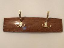 Garderobe aus original Fassdauben aus massivem Eichenholz mit Lnge nach Wunsch bis 2m