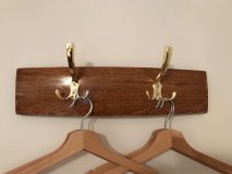 Garderobe aus original Fassdauben aus massivem Eichenholz mit Lnge nach Wunsch bis 2m