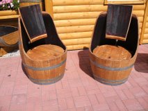 Fasssessel - Fassbaron ohne Handlehnen Fass Stuhl Fasssitz Holzstuhl Holzsessel Sessel