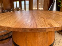 TP-ELH-LL-D40-80x3-4 - Tischplatte mit Winschdurchmesser 40-80cm und ca. 3/4-cm Strke aus massivem Eichenholz