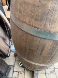 Fassbar  Tisch - Aussteller Provence aus 225/300 Liter neuem oder gebrauchtem Eichenfass Holzfass Fass Fasstisch Bistrotisch Stehtisch