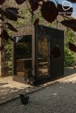 ORIGINAL Kirami FinVision - sauna S Nordic misty Außensauna Gertensauna Holzsauna Sauna mit Elektroofen fertig montiert