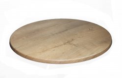 Topalit Tischplatte INDIANA rund, Durchmesser 60/70/80/90/105cm, Wetterfest Strke Auenkante 26 mm Fasstischplatte
