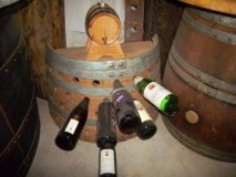 Weinregal - Weinfassbogen für 58-60 Flaschen, Eichenfass