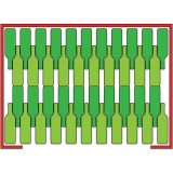 P880 GITTERBOX FR 704 liegende / 606 stehende WEINFLASCHEN 127X90XH.110cm aus Feuerverzinktem Stahl stapelbar