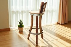 Fass Barhocker M11 Fassbarhocker mit Rckenlehne und mit Wunsch - Logo Stehtischhocker Sitzhocker Stuhl Holzstuhl Holzhocker Sitz Hocker